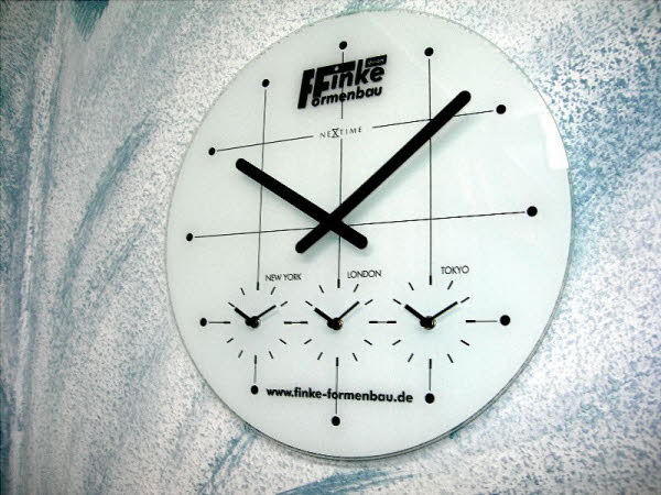 Glas-Wanduhr BIG